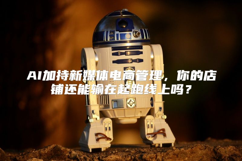 AI加持新媒体电商管理，你的店铺还能输在起跑线上吗？